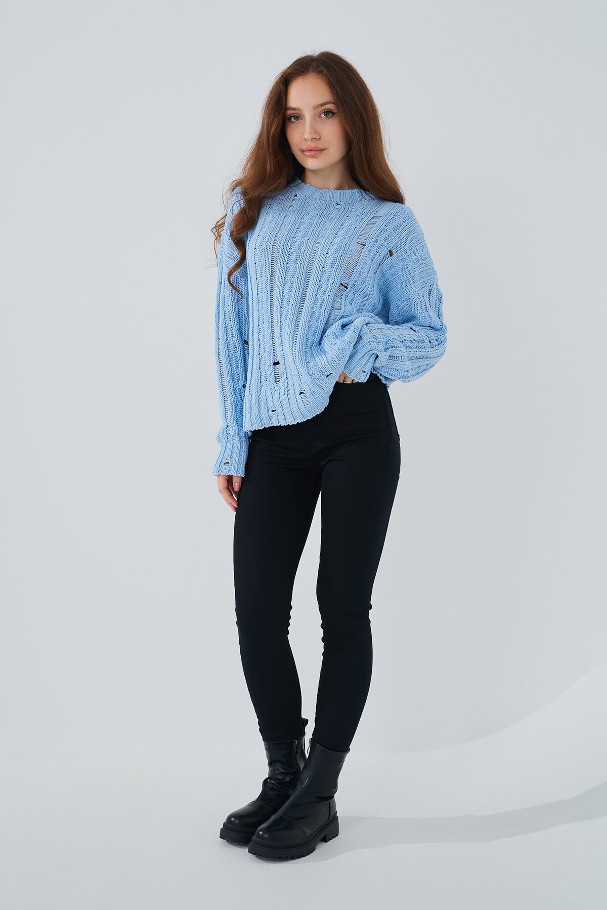 Джинсы Slim Fit женские On me 2856 baza 32 Черный (2000989492214D)  Фото №1