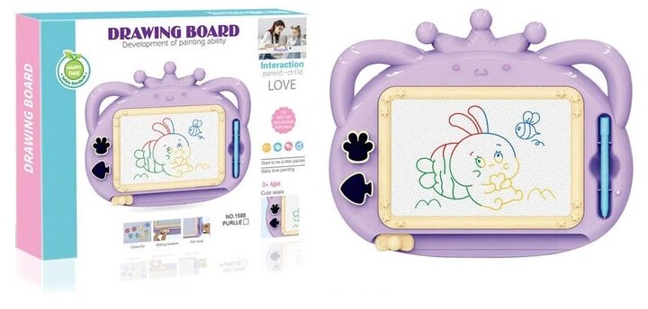 Купити Магнітна дошка для малювання DIY TOYS з короною CJ-3974319 Різнокольоровий Артикул: 6900068961098