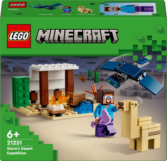 Конструктор LEGO Экспедиция Стива в пустыню 21251 75 деталей Разноцветный
