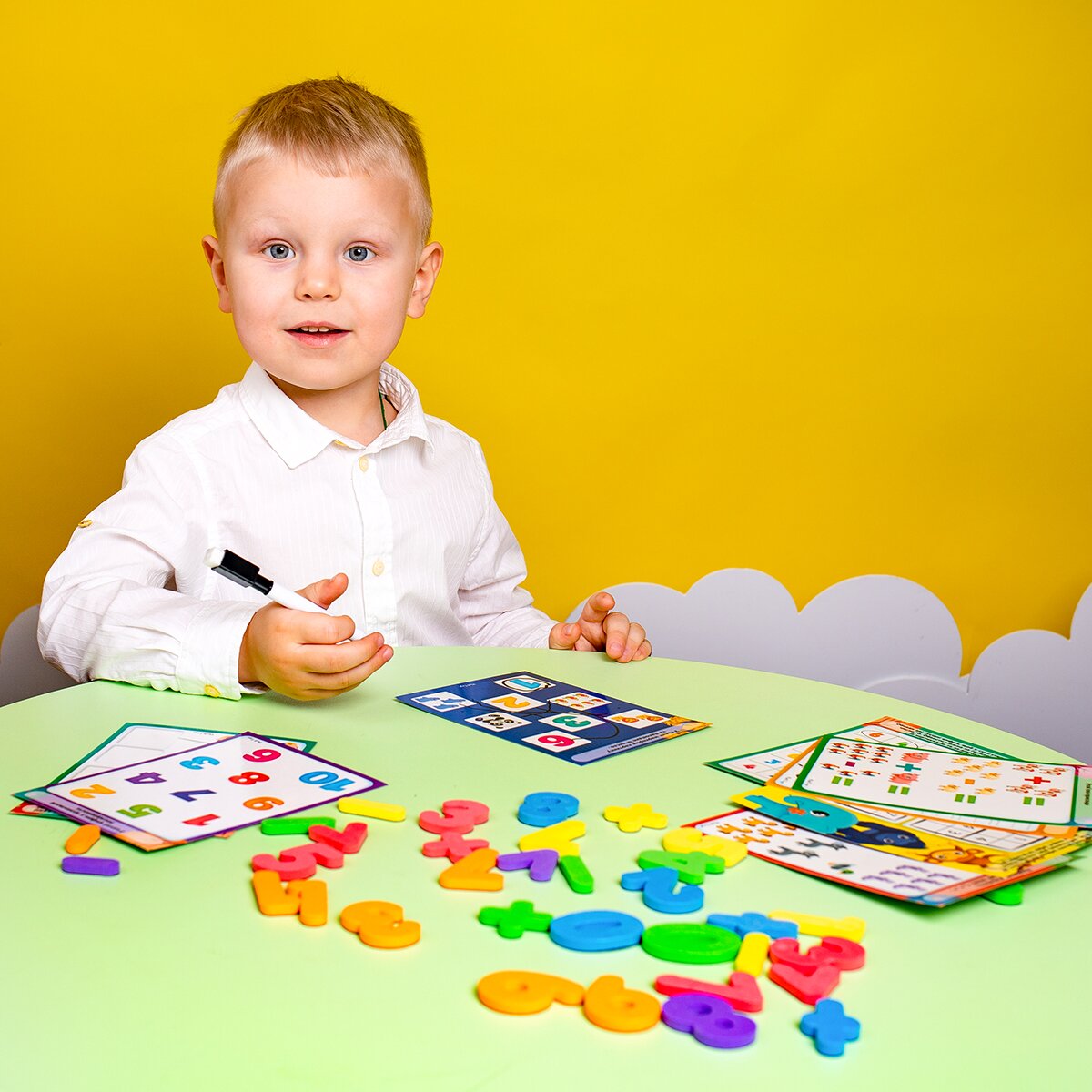Магнитный набор &quot;Математика с маркером&quot; Vladi Toys VT5411-16 (4820234763177)  Фото №3