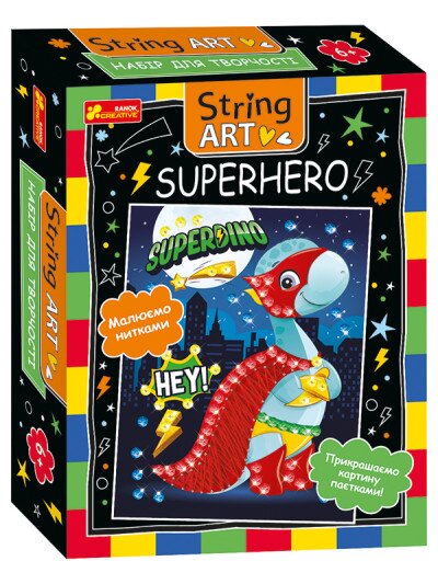 Набір для творчості. String ART. Superhero 10100522У (4823076149864)  Фото №0
