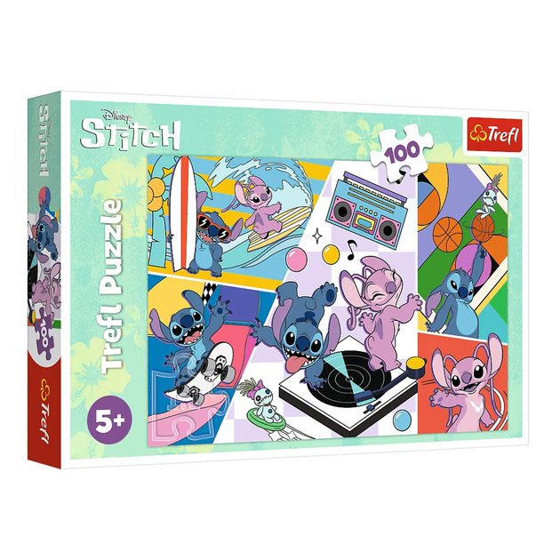 Купить Пазлы детские "Воспоминания" Lilo&Stitch Trefl 16473 100 шт. Разноцветный Артикул: 5900511164732