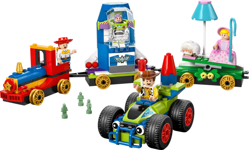 Купити Конструктор LEGO Святкування з Історії Іграшок: потяг і авто для перегонів 43264 206 ел. Різнокольоровий Артикул: 5702017814520 Фото повноекранне №1