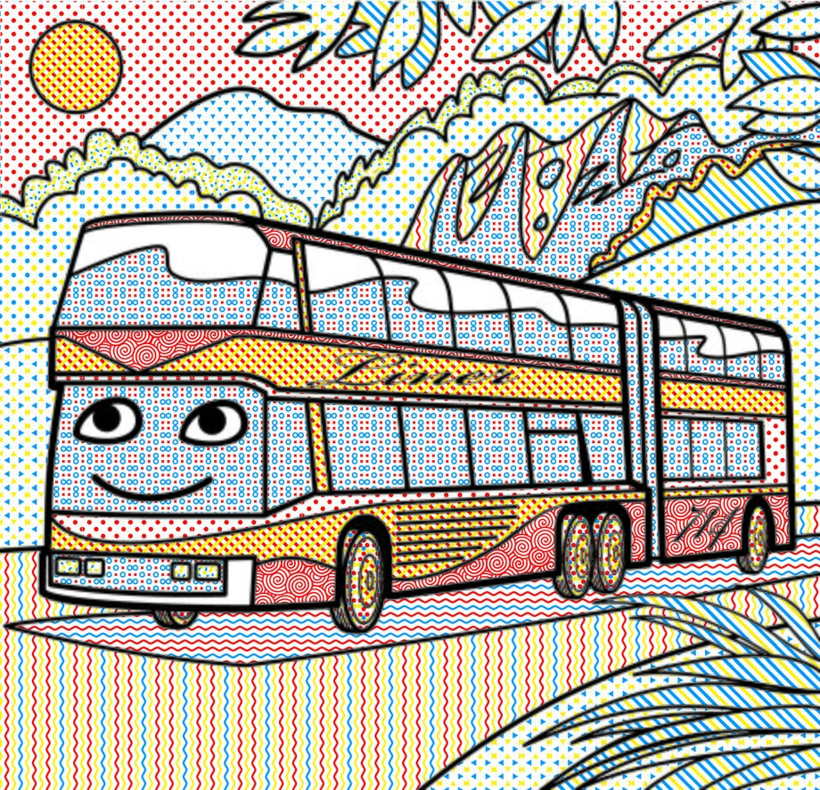 Книга &quot;Водяні розмальовки. Автобуси&quot; 8144 (9789669878144)  Фото №2
