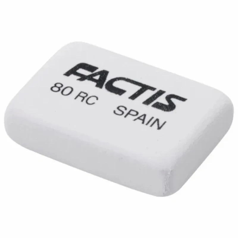 Купити Гумка прямокутна FACTIS 80RC Білий Артикул: 8414034000028