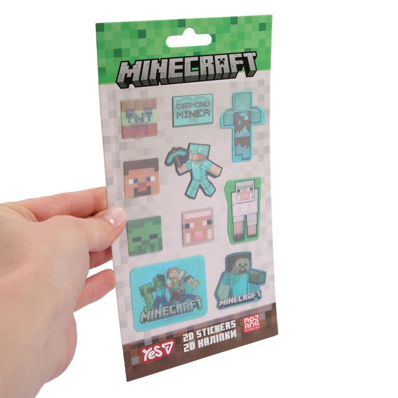 Купити Наліпка 2D "Minecraft" YES 708529 Різнокольоровий Артикул: 5056574461292 Фото повноекранне №2