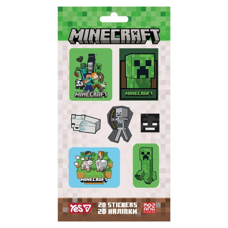 Купити Наліпка "Minecraft Heroes" YES 708530 Різнокольоровий Артикул: 5056574461308 Фото повноекранне №1