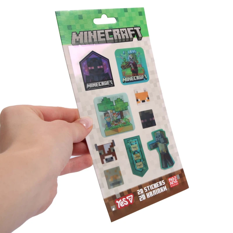 Купити Наліпка 2D "Minecraft Heroes" YES  708531 Різнокольоровий Артикул: 2000999384820 Фото повноекранне №2