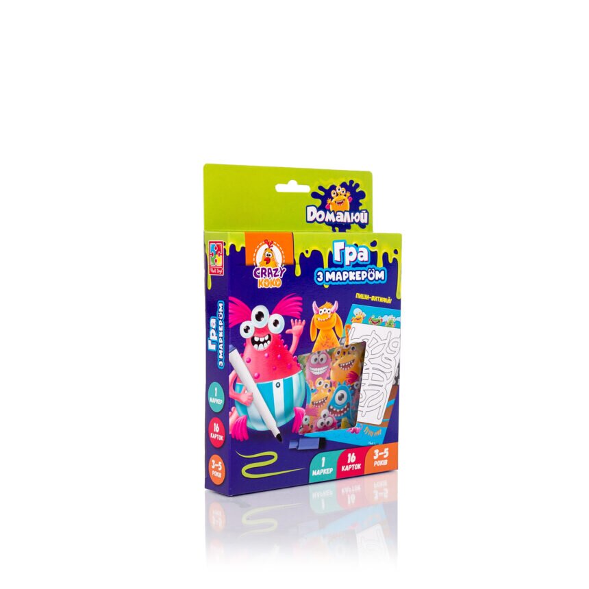 Игра с маркером VLADI TOYS Пиши и стирай Монстрики VT5010-18 (4820234761340)