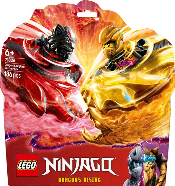 Купить Конструктор LEGO Боевой набор дракона Спин-джитсу 71826 186 эл. Разноцветный Артикул: 5702017818757