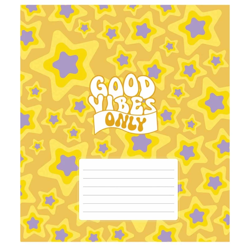 Тетрадь ученическая &quot;Good vibes only&quot; Star 024-3561K 24 л. Разноцветный  Фото №1