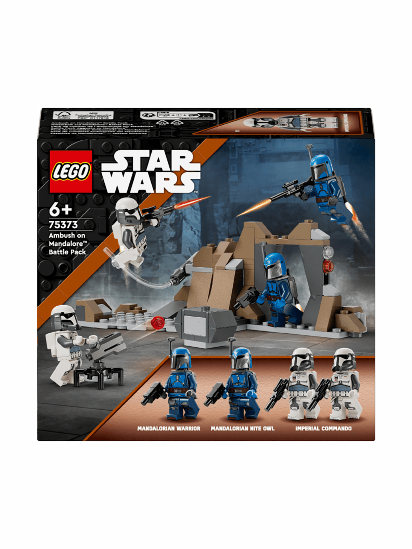 Купити Конструктор LEGO Бойовий комплект "Засідка на Мандалорі" 75373 109 деталей Різнокольоровий Артикул: 5702017584324 Фото повноекранне №1