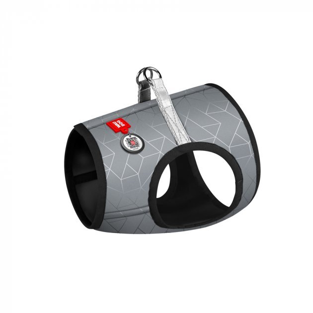 Шлея для собак WAUDOG мягкая с QR паспортом, светоотражающая, S1, в. 40-45 см, с. 29-31 см (4823089339214)  Фото №0