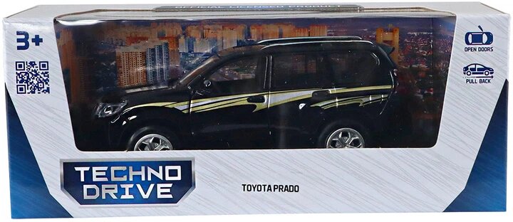 Купити Автомодель TOYOTA PRADO TechnoDrive KM6189D Чорний Артикул: 6974465202115 Фото повноекранне №3