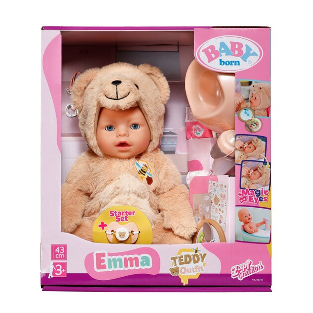 Кукла &quot;Эмма в костюме мишки&quot; BABY BORN 837115 43 см Разноцветный