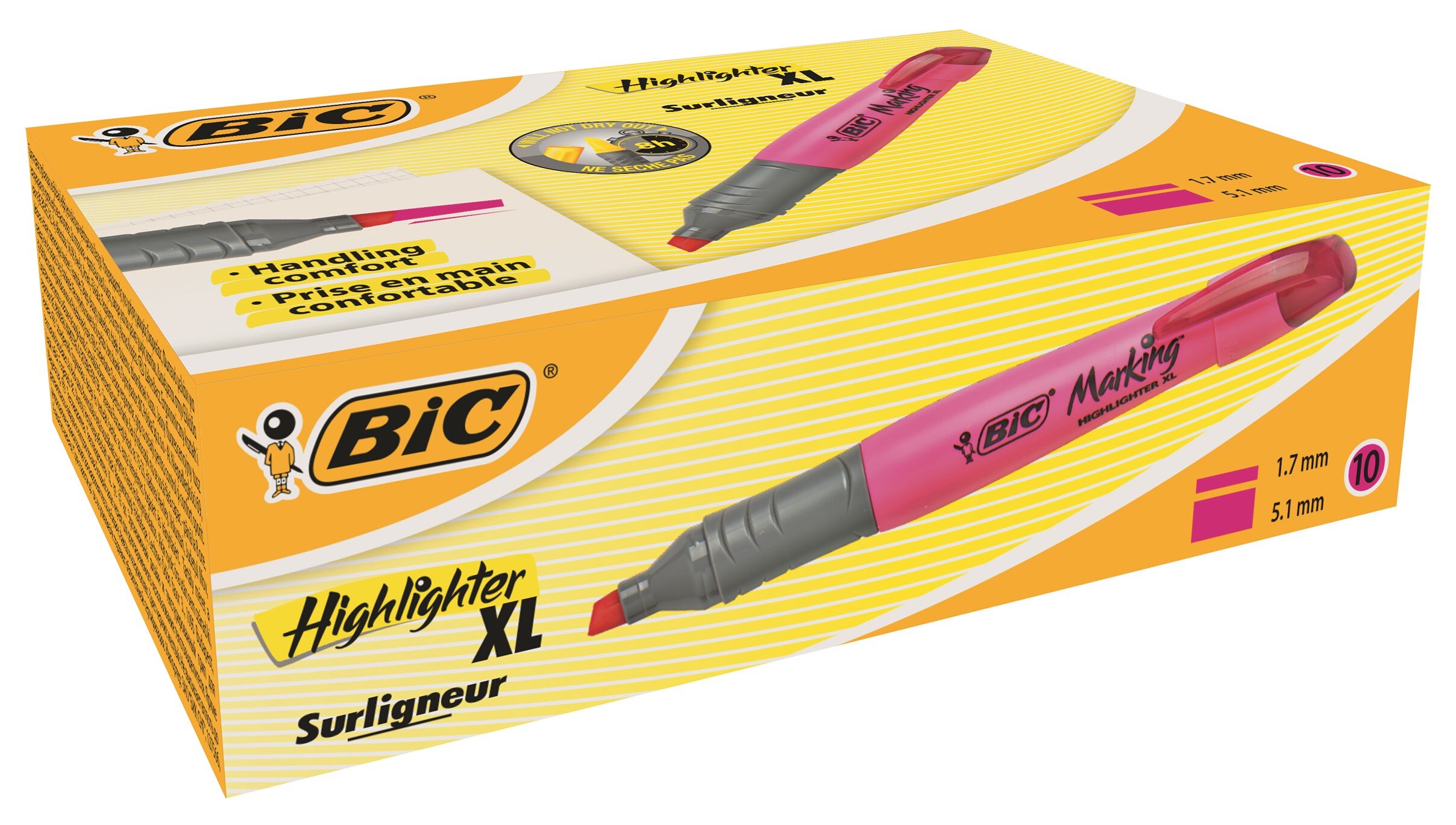 Маркер текстовый &quot;BIC&quot; / 891397/130 / Розовый (3086123247208)(SC)  Фото №1