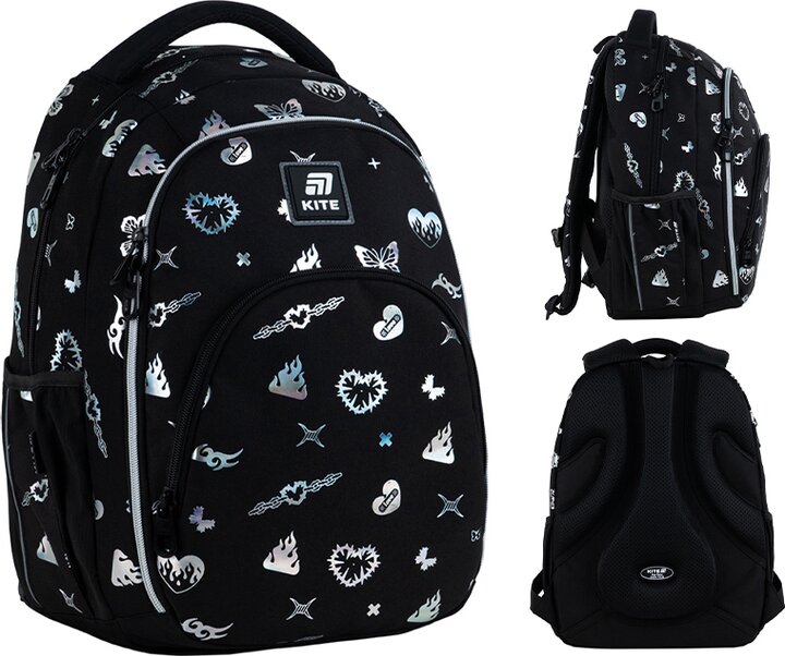 Рюкзак школьный для девочки Kite K25-905M-2 Черный