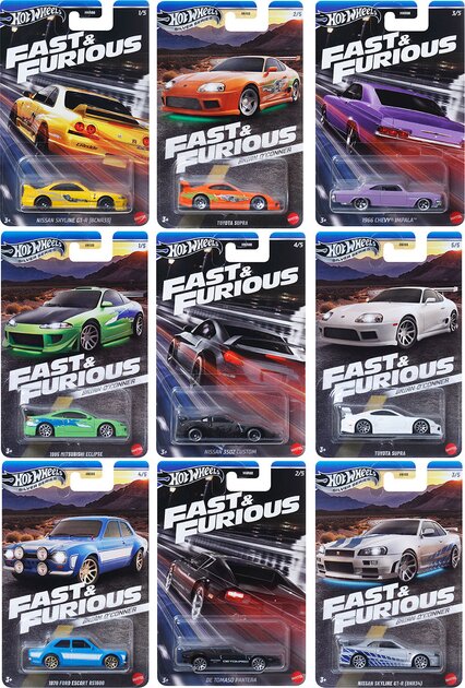 Колекційна модель машинки &quot;Форсаж&quot; Hot Wheels HNW46 Різнокольоровий