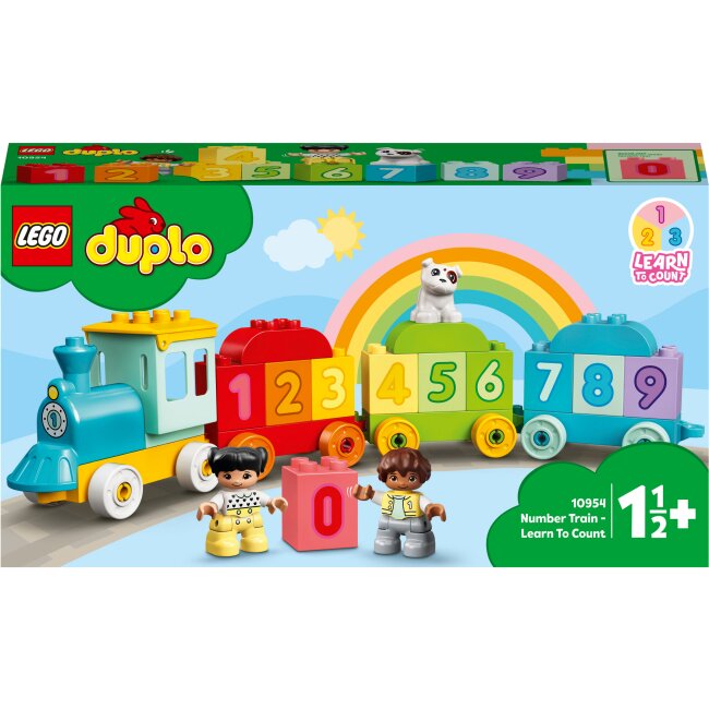 Конструктор LEGO Поезд с цифрами – учимся считать 10954 Разноцветный