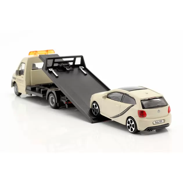 Купити Ігровий набір Автоперевізник з автомоделлю VW Polo GTI Mark 5 KIDDISVIT 18-31403 Різнокольоровий Артикул: 4893993314034 Фото повноекранне №2