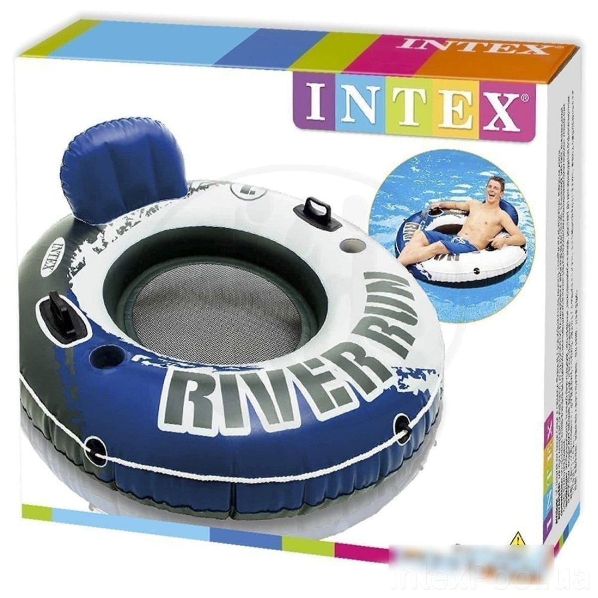 Надувне крісло River Run, серія Sports, Intex 58825, 135 см (2400407361014)  Фото №3