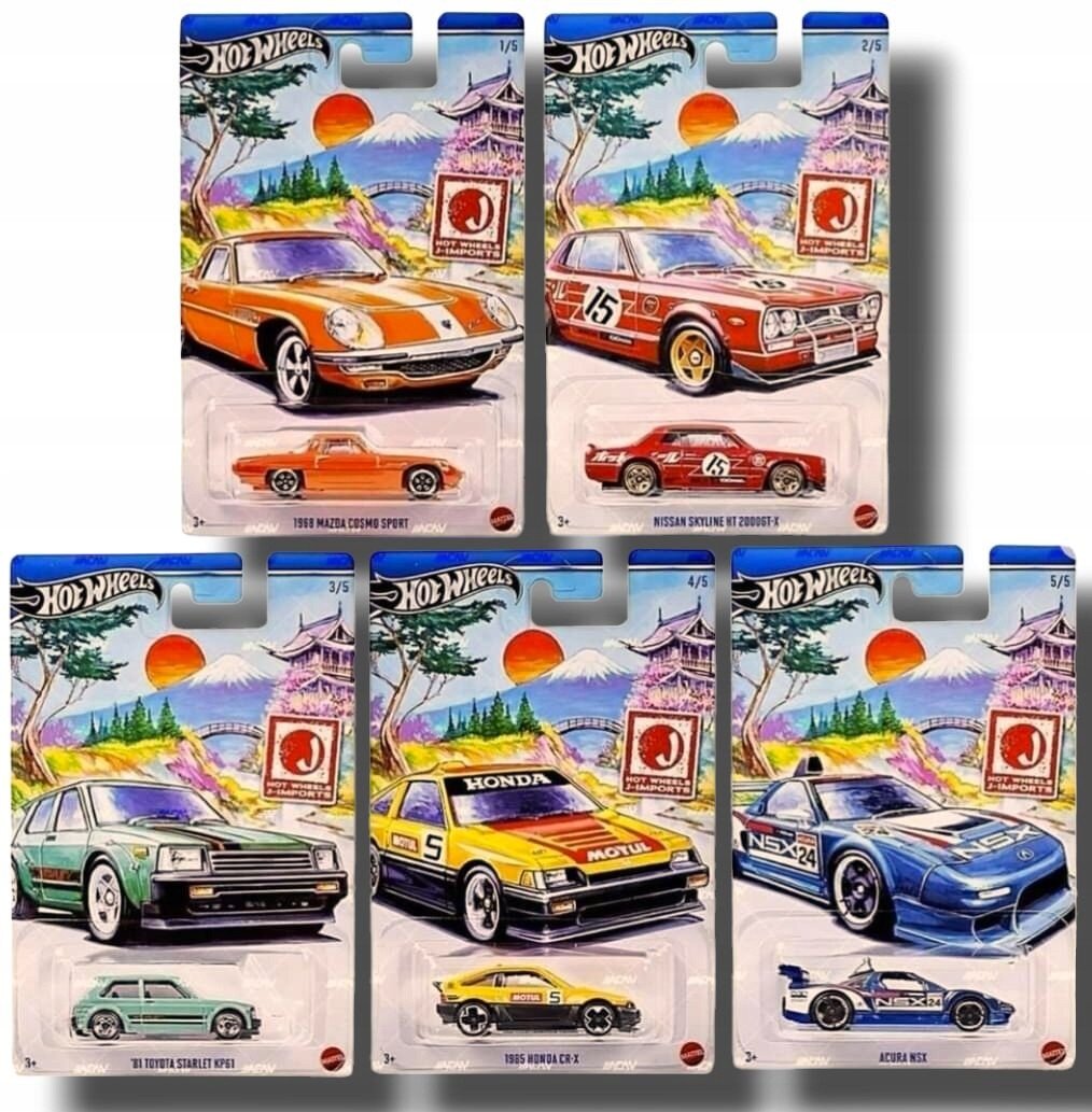 Тематична машинка &quot;Японські імпортні&quot; Hot Wheels HWR57 Різнокольоровий