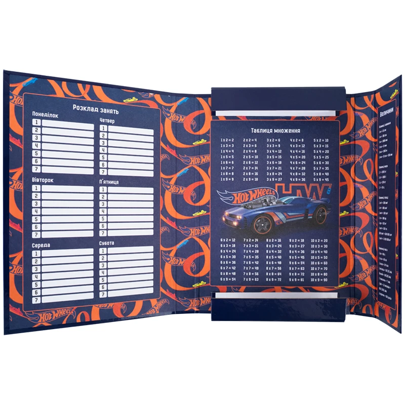 Купити Папка для зошитів Hot Wheels Kite HW26-210 Різнокольоровий Артикул: 4063276356888 Фото повноекранне №2
