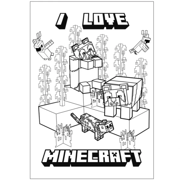 Купить Раскраска "Minecraft" YES 743219 12 л. Разноцветный Артикул: 4823091920042 Фото №2