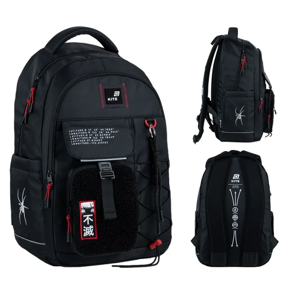 Рюкзак підлітковий для хлопчика Kite K25-2597L-1 Чорний