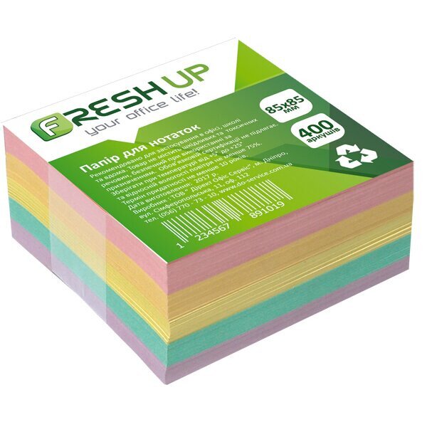 Купити Папір для нотаток Fresh FR-3212 400 арк. Різнокольоровий Артикул: 4820210430284 Фото №1