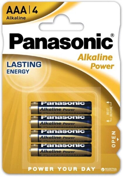 Купити Батарейка Alkaline Power PANASONIC LR03REB/4BPR 4 шт Різнокольоровий Артикул: 5410853033011 Фото №1