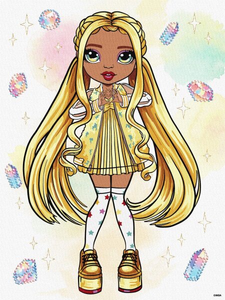 Купити Набір для розпису по номерах для дітей "Rainbow High. Sunny" Ідейка KHO1336 Різнокольоровий Артикул: 4823104388043 Фото №1