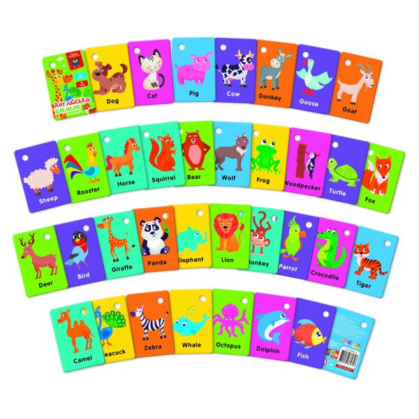 Купить Игра развивающая Английский "Мир животных" Vladi Toys VT5000-15 Артикул: 4820234764747 Фото №2
