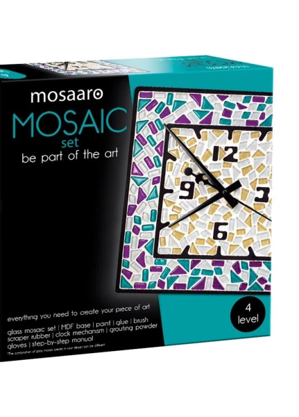 Скляна мозаїка Square clock Mosaaro MA4002 (5903858961576)