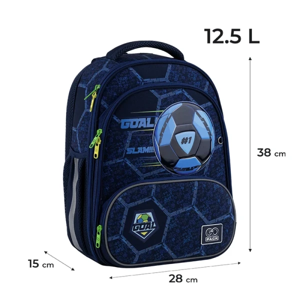 Рюкзак каркасний для хлопчика GoPack GO25-597M-6 Синій