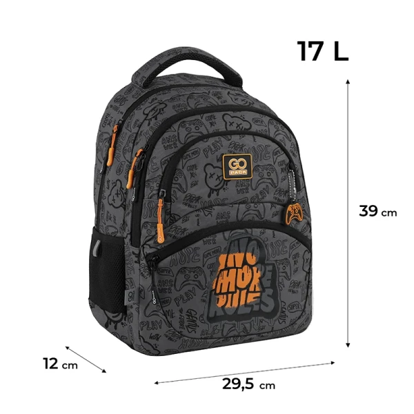 Рюкзак початкова школа для хлопчика GoPack GO25-175M-5 Сірий