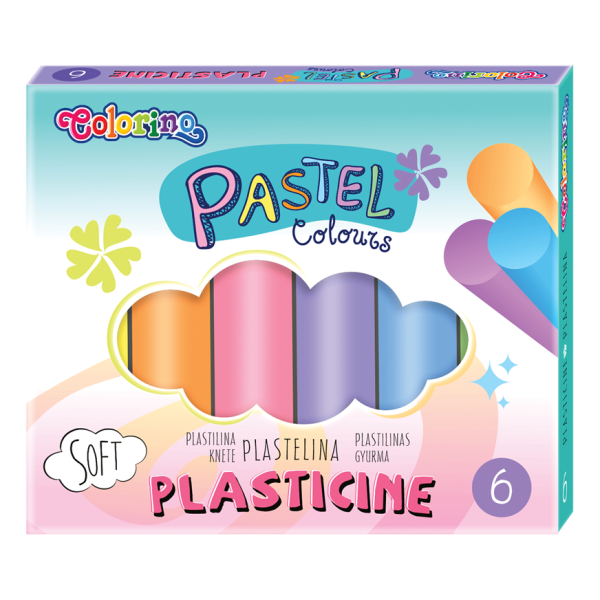Пластилін 6 кольорів PASTEL COLORINO Malevaro 84972PTR (5907620184972)(SC)