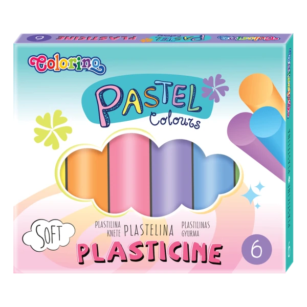Пластилін 6 кольорів PASTEL COLORINO Malevaro 84972PTR (5907620184972)(SC)