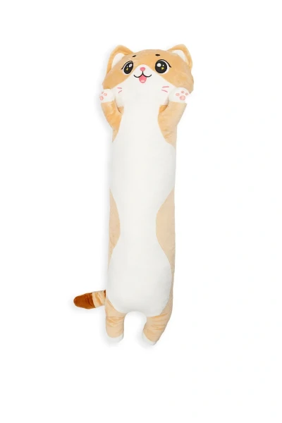 Купить Мягкая игрушка Кот Батон L2405 90 см Бежевый Артикул: 2000999612954 Фото №1