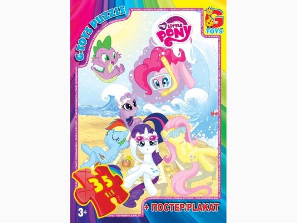 Пазли ТМ &quot;G-Toys&quot; із серії &quot;My little PONY&quot; 35 елементів MLP006 Різнокольоровий