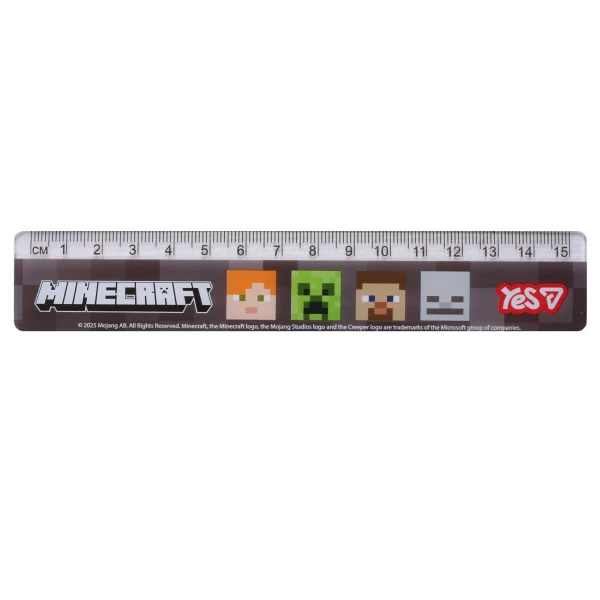 Купити Лінійка "Minecraft" YES 370691 15 см Різнокольоровий Артикул: 5056574463890 Фото №2