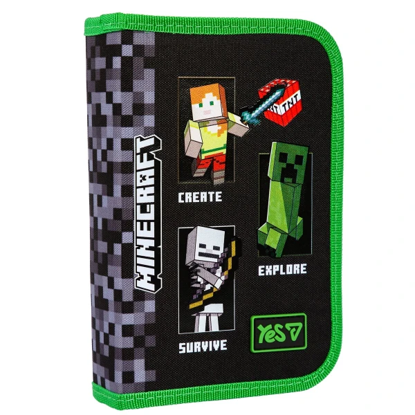 Купити Пенал твердий одинарний з клапаном Minecraft Reality Yes 533733 Різнокольоровий Артикул: 5056574462572 Фото №2