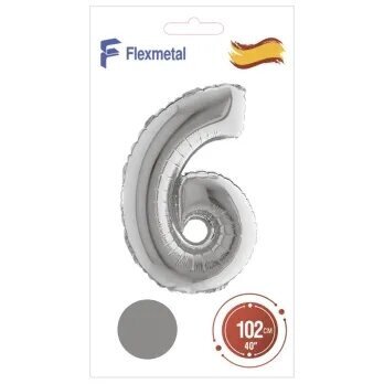 Шарик Цифра 6 Flexmetal 3207-2688 Серебряный