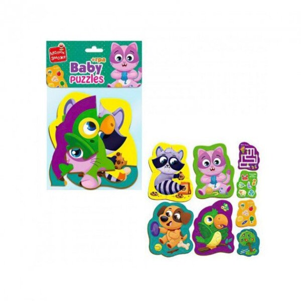Пазли максі «Хатні улюбленці» Vladi Toys VT1722-21 Різнокольоровий (4820234764563)