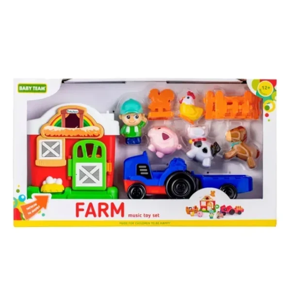 Купить Набор музыкальных игрушек "Ферма" Baby Team 8840 Разноцветный Артикул: 4824428088404 Фото №1