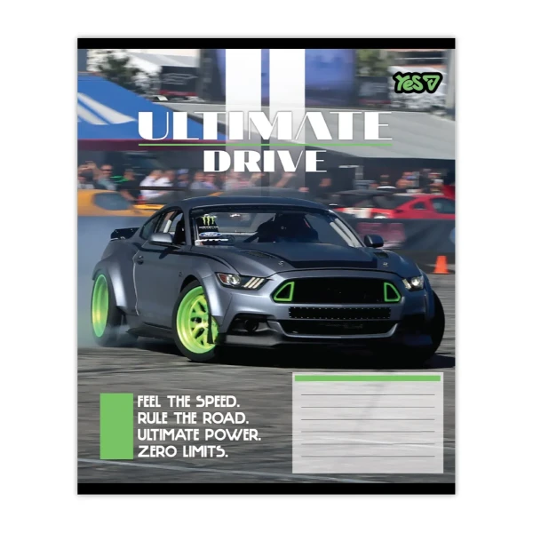 Купити Зошит учнівський "Ultimate drive" YES 768786 24 аркуши Різнокольоровий Артикул: 4823133109473 Фото №2