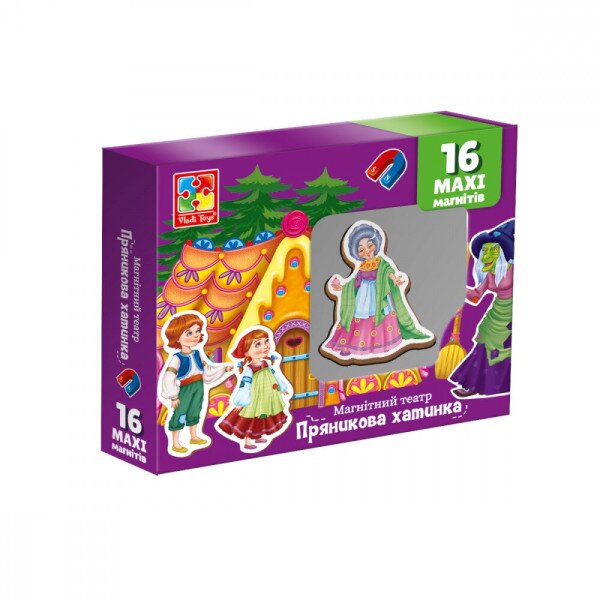 Игра настольная &quot;Магнитный театр. Пряничная избушка&quot; Vladi Toys VT3206-54 (4820234763795)