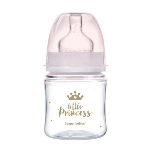 Купити Пляшка антиколікова Canpol babies 35/233_pin з широким отвором 120 мл Рожевий (2000904383337) Артикул: 2000904383337 Фото №1