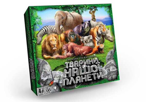 Настольная игра-викторина «Животные нашей планеты&quot; DANKO TOYS (G-JNP-01U) (2000902558041)