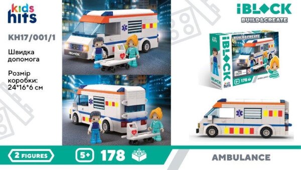 Іграшка конструктор Kids hits IBLOCK JUNIOR KH17/001/1 Різнокольоровий (4897126753585)